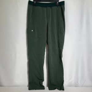 FIGS Technical Collection Dark Green Cargo Scrub Pants Men's LARGE